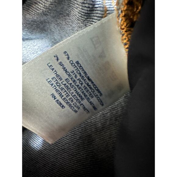 Lands' End Medium Wash Stretch Waistband Cotton Blend Skinny Denim Jeans Women 6 - Picture 9 of 9